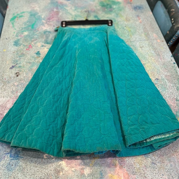 Mid Century Quilted Corduroy Skirt - Picture 4 of 14